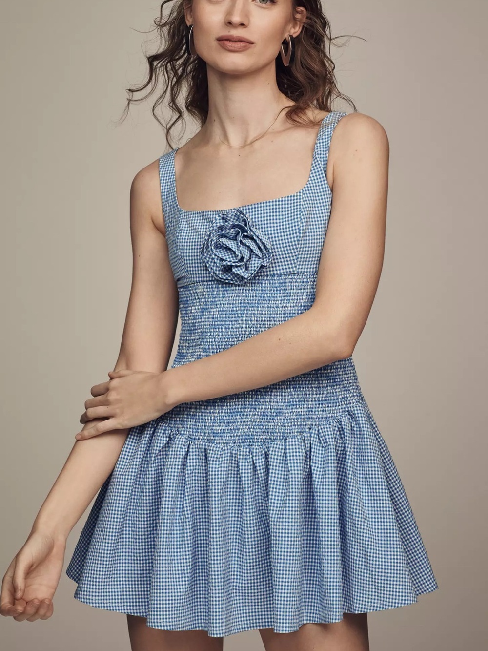 NWOT Maeve Ruffled Drop-Waist Mini Dress SIZE S